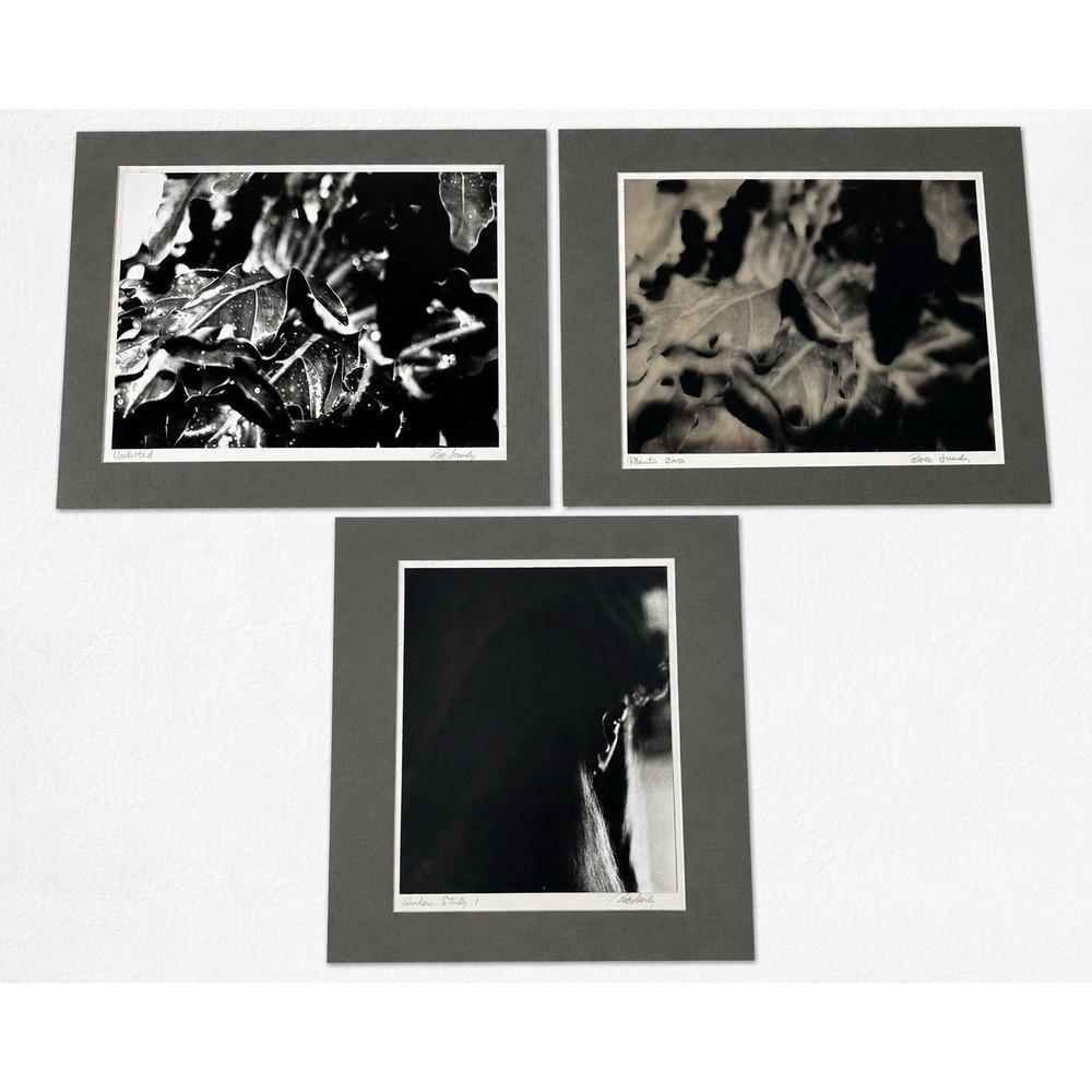 Bob Lundy Signed Black & White Fine Art Photograph Lot of 3 Vintage Matted Art